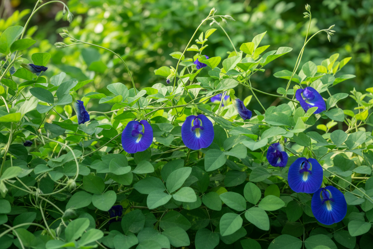 Butterfly pea Flower  (Clitoria ternatea)